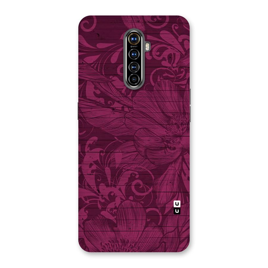 Magenta Floral Pattern Back Case for Realme X2 Pro