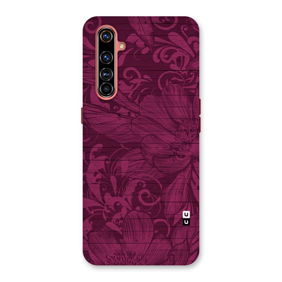 Magenta Floral Pattern Back Case for Realme X50 Pro