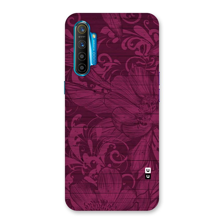 Magenta Floral Pattern Back Case for Realme XT