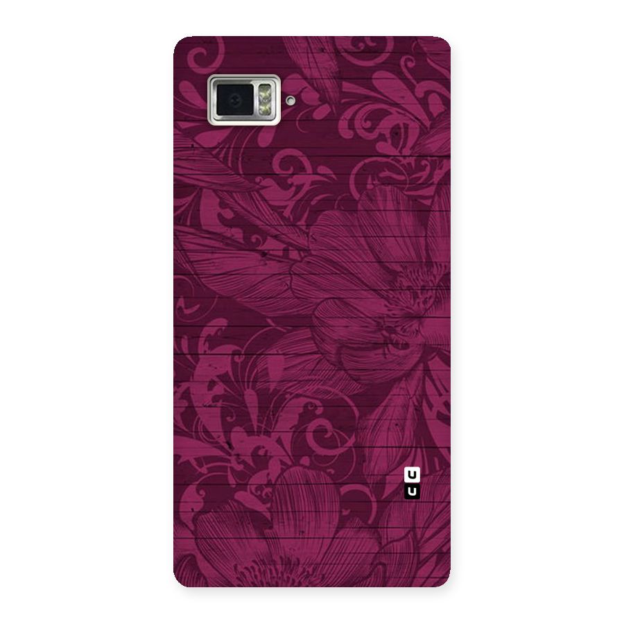 Magenta Floral Pattern Back Case for Vibe Z2 Pro K920