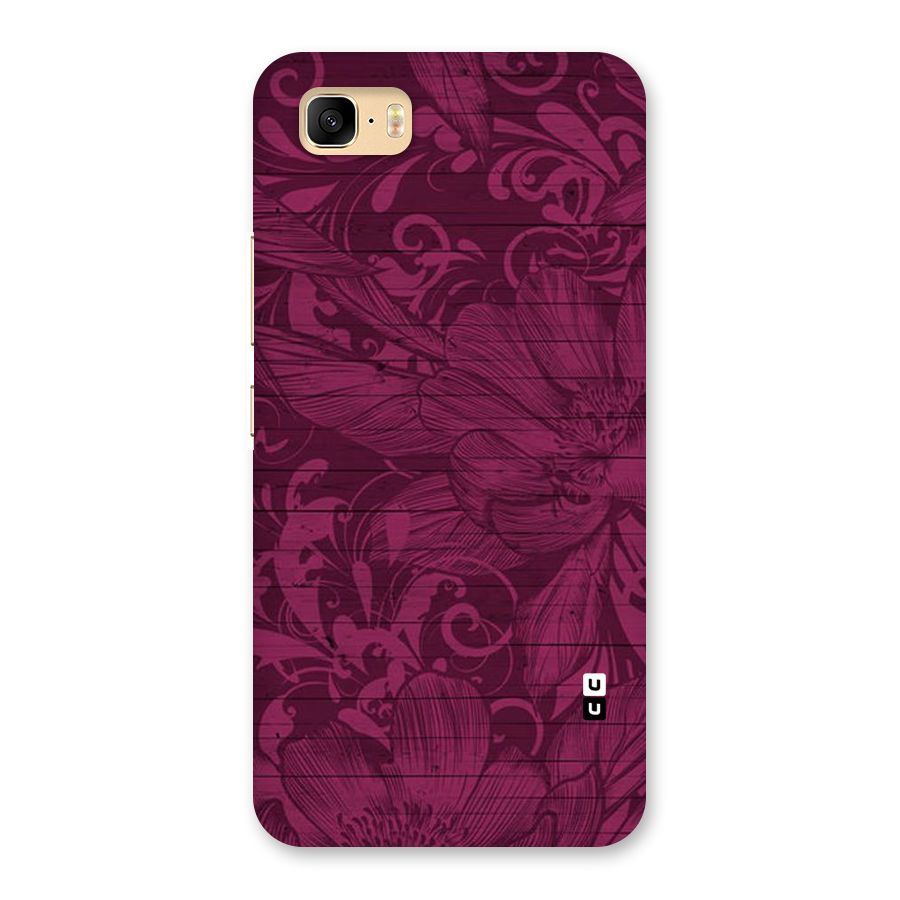 Magenta Floral Pattern Back Case for Zenfone 3s Max