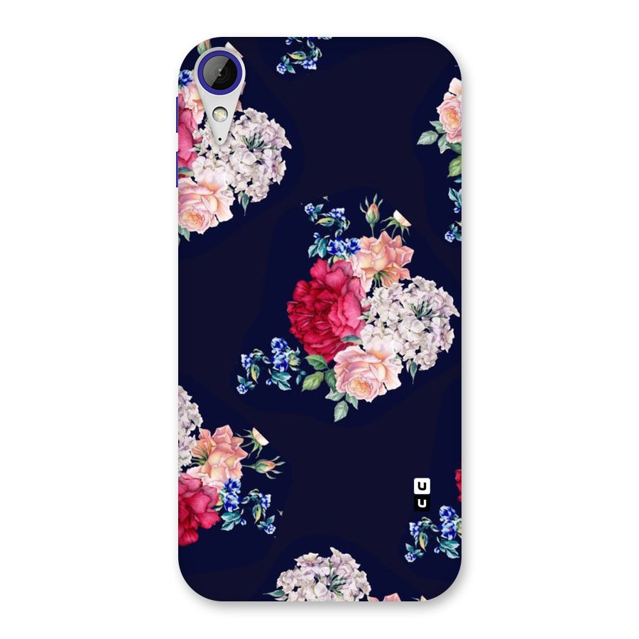 Magenta Peach Floral Back Case for Desire 830