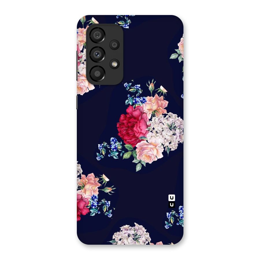Magenta Peach Floral Back Case for Galaxy A33 5G