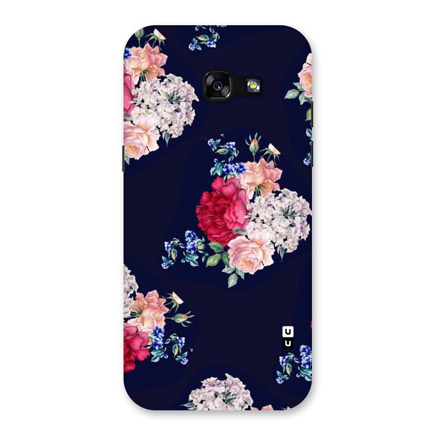 Magenta Peach Floral Back Case for Galaxy A5 2017
