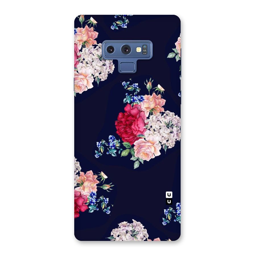 Magenta Peach Floral Back Case for Galaxy Note 9