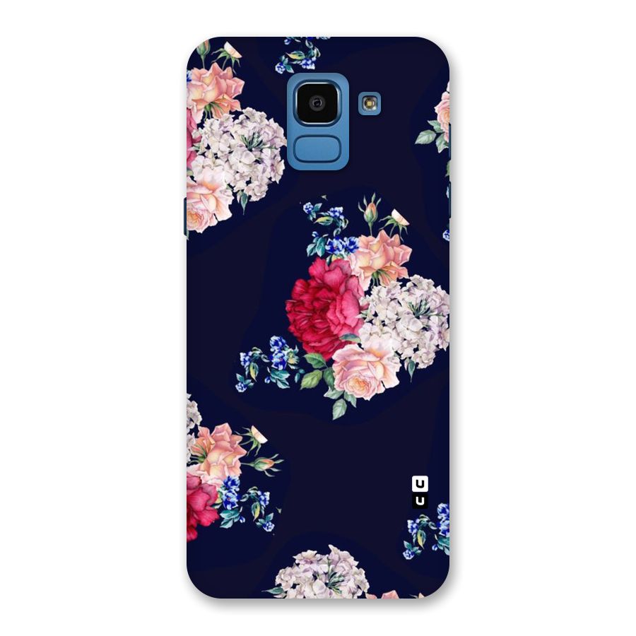 Magenta Peach Floral Back Case for Galaxy On6