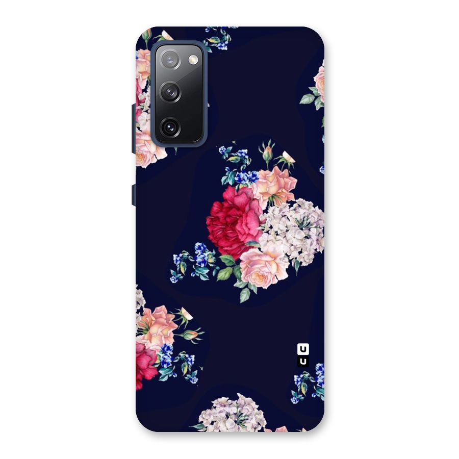 Magenta Peach Floral Back Case for Galaxy S20 FE