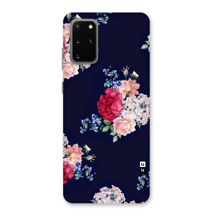 Magenta Peach Floral Back Case for Galaxy S20 Plus