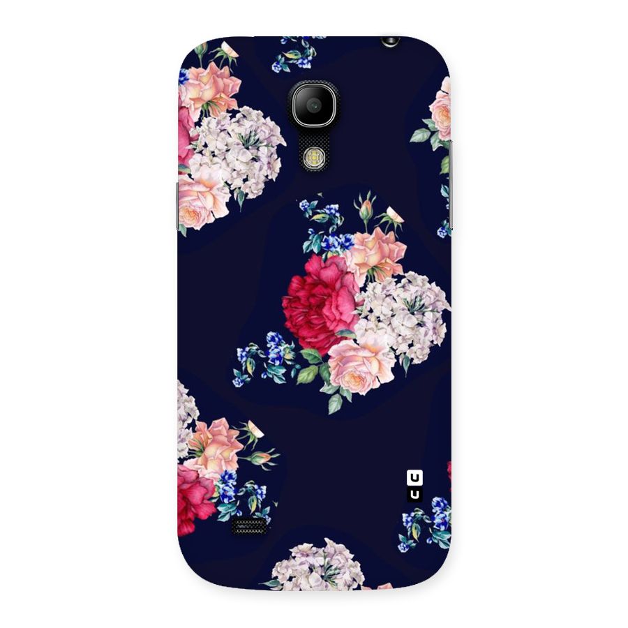 Magenta Peach Floral Back Case for Galaxy S4 Mini