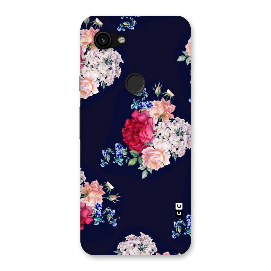 Magenta Peach Floral Back Case for Google Pixel 3a