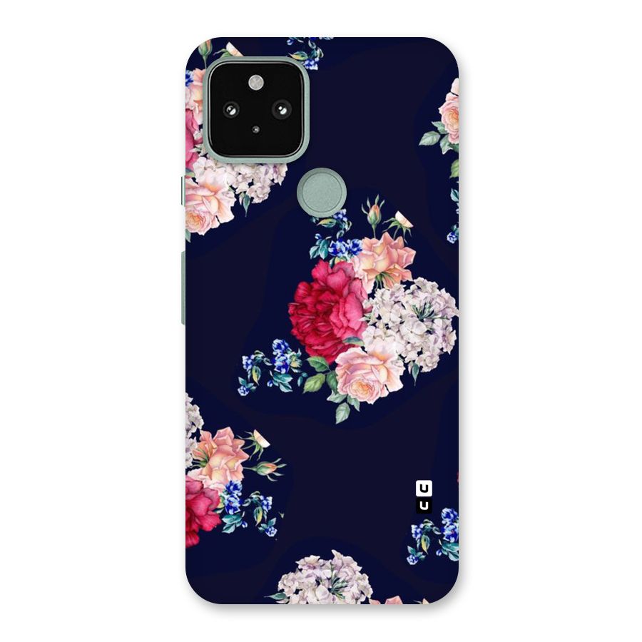 Magenta Peach Floral Back Case for Google Pixel 5