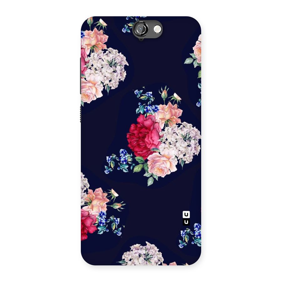 Magenta Peach Floral Back Case for HTC One A9