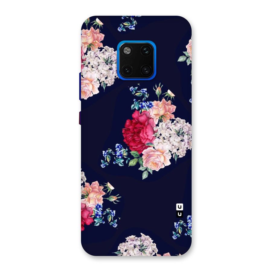 Magenta Peach Floral Back Case for Huawei Mate 20 Pro