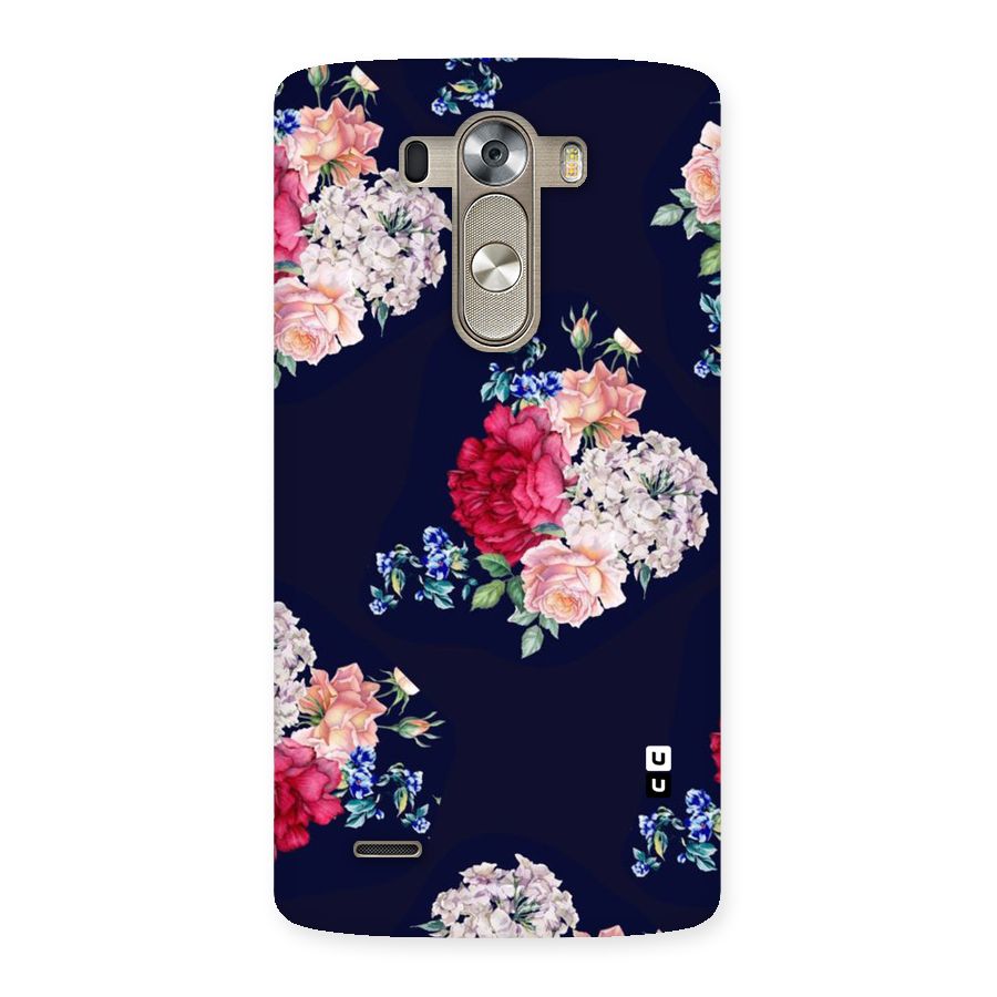Magenta Peach Floral Back Case for LG G3