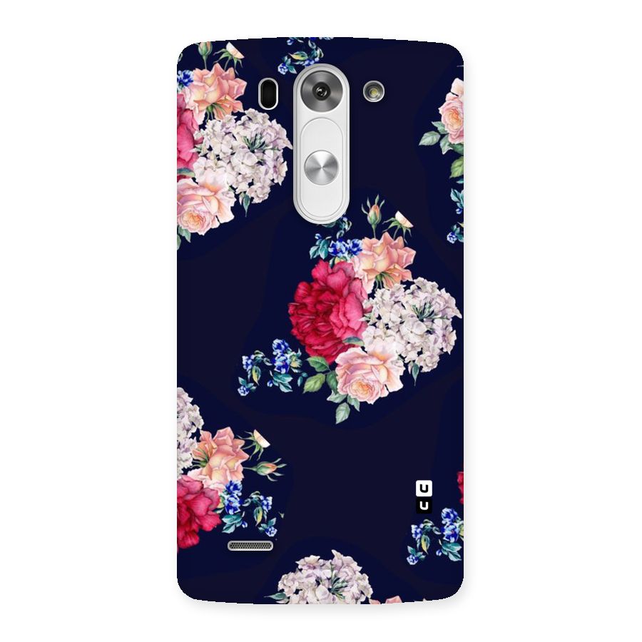 Magenta Peach Floral Back Case for LG G3 Mini