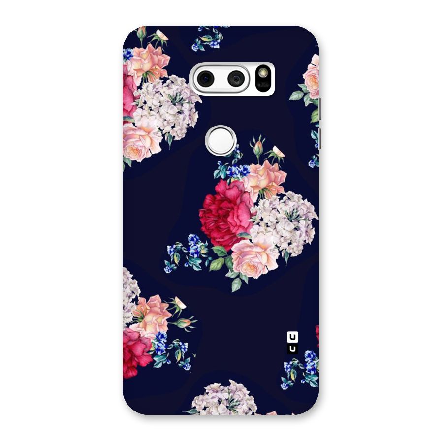 Magenta Peach Floral Back Case for LG V30