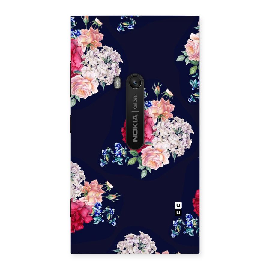Magenta Peach Floral Back Case for Lumia 920