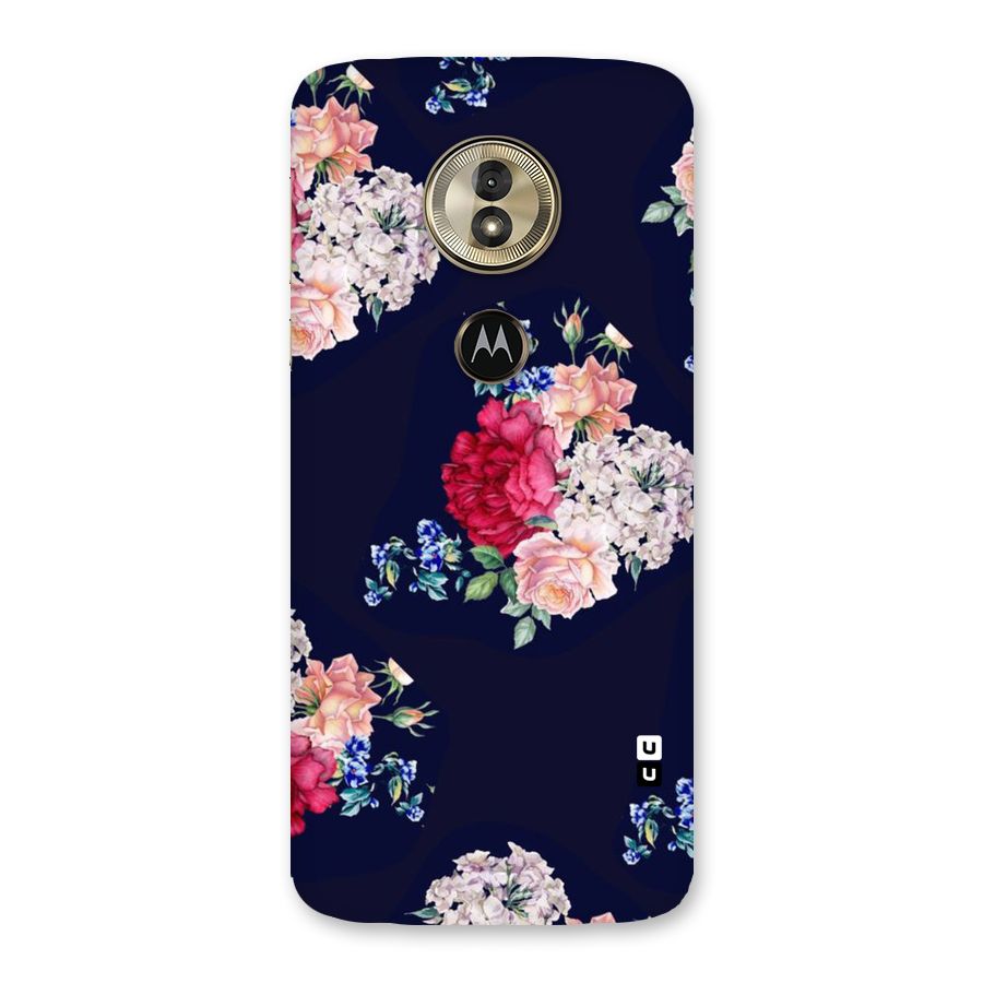Magenta Peach Floral Back Case for Moto G6 Play