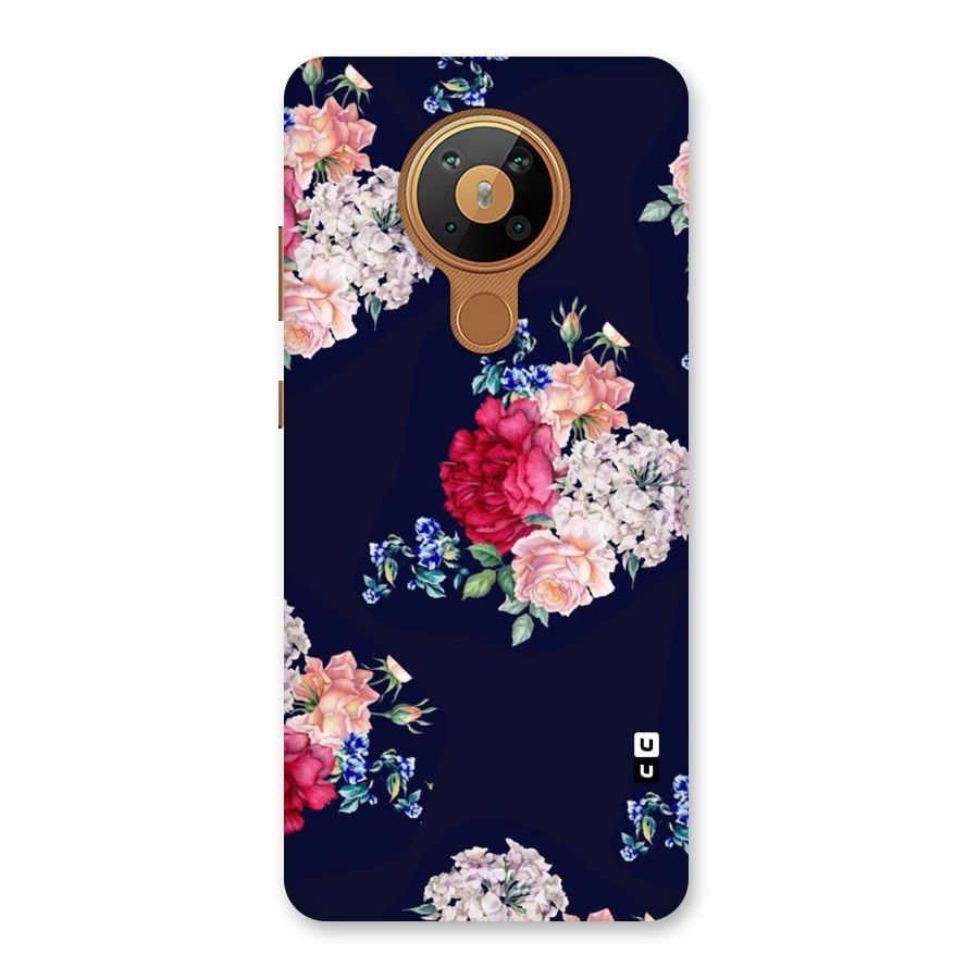 Magenta Peach Floral Back Case for Nokia 5.3