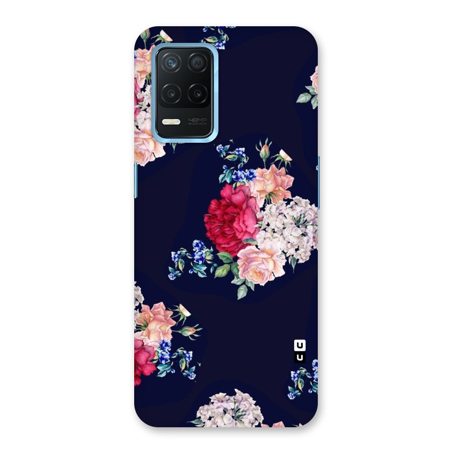 Magenta Peach Floral Back Case for Realme Narzo 30 5G