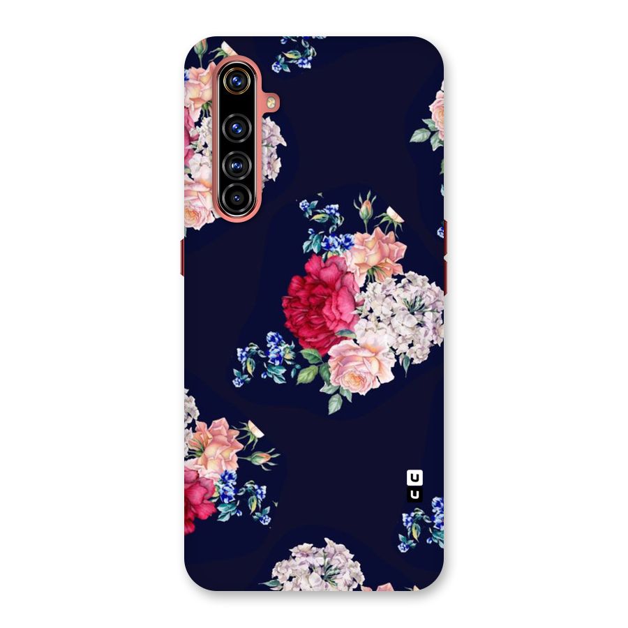 Magenta Peach Floral Back Case for Realme X50 Pro