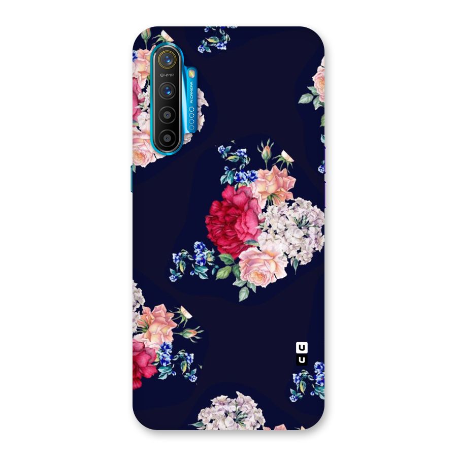 Magenta Peach Floral Back Case for Realme XT