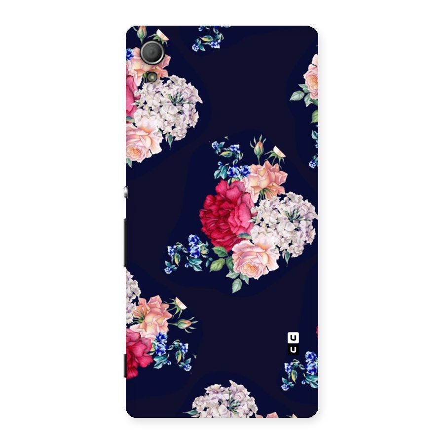 Magenta Peach Floral Back Case for Xperia Z4