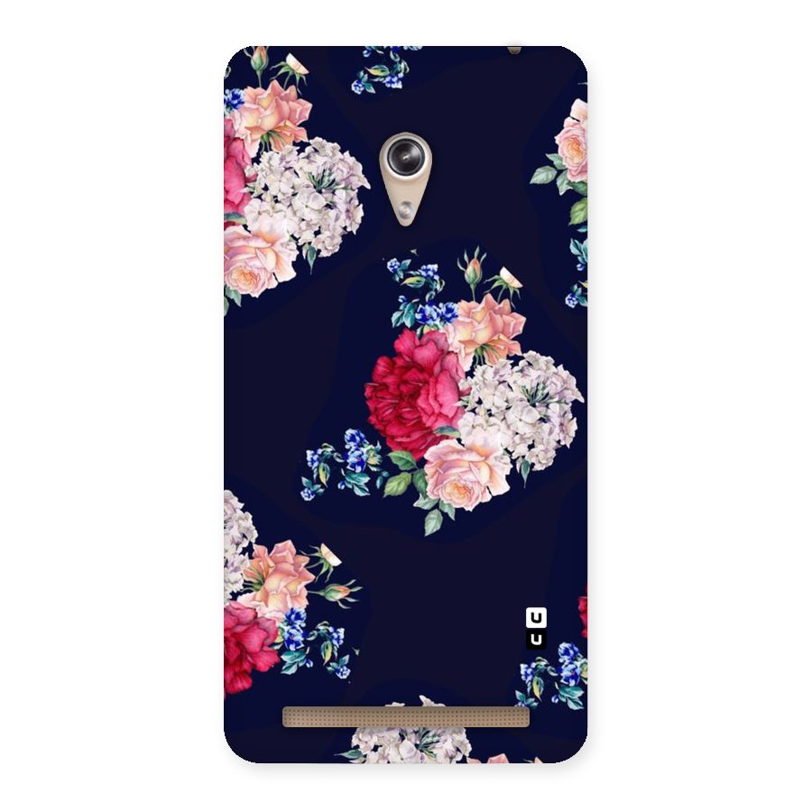 Magenta Peach Floral Back Case for Zenfone 6