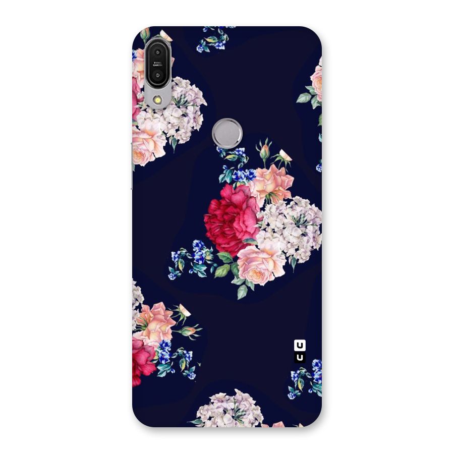 Magenta Peach Floral Back Case for Zenfone Max Pro M1