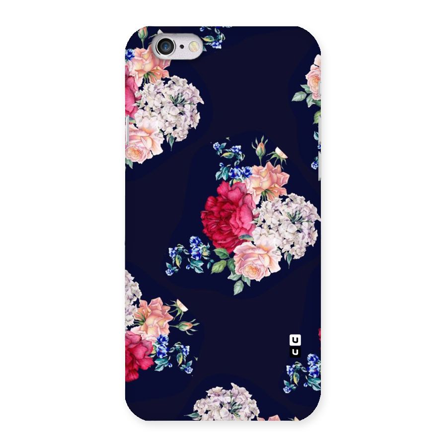 Magenta Peach Floral Back Case for iPhone 6 6S