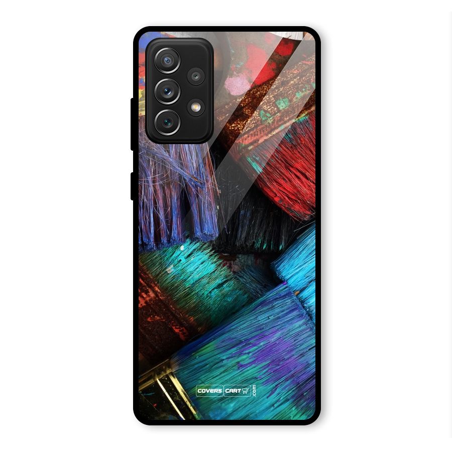 Magic Brushes Glass Back Case for Galaxy A72