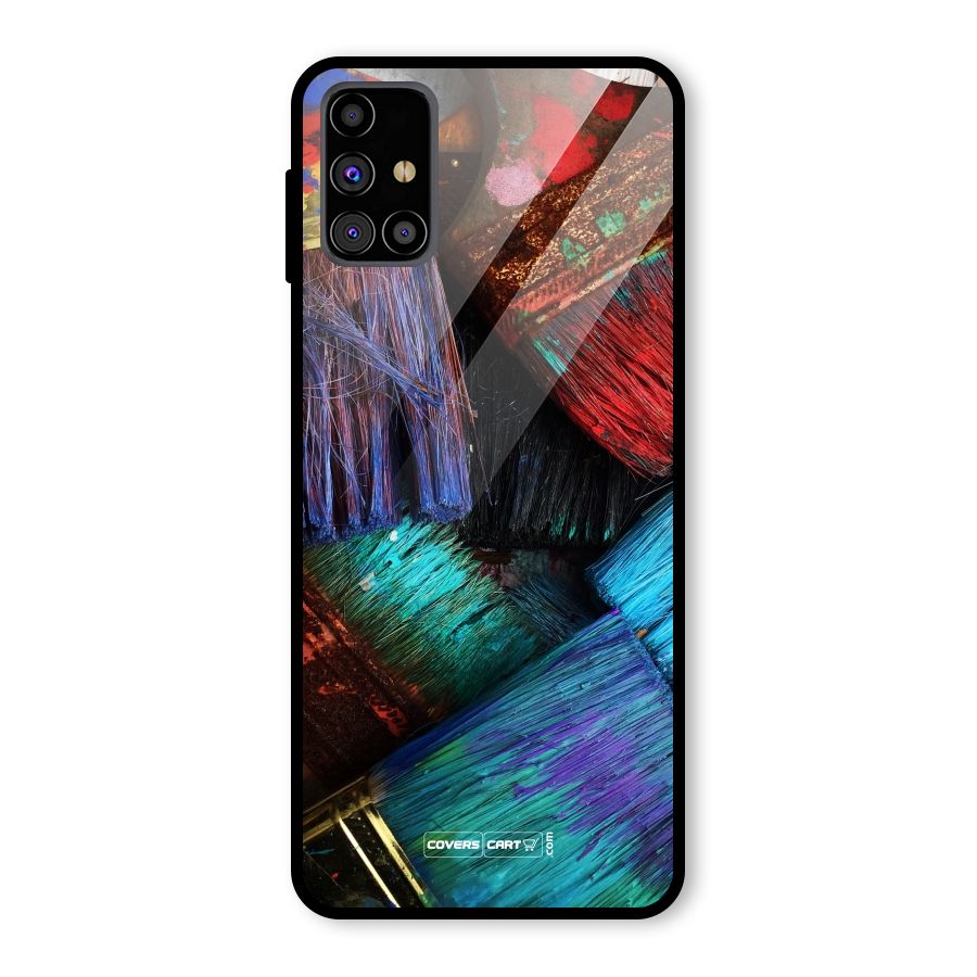 Magic Brushes Glass Back Case for Galaxy M31s