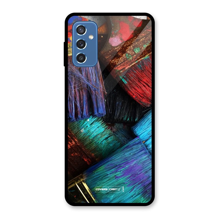 Magic Brushes Glass Back Case for Galaxy M52 5G