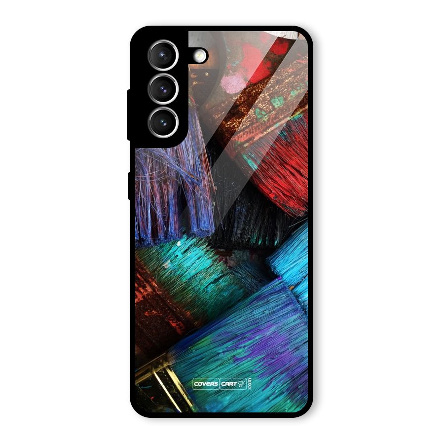Magic Brushes Glass Back Case for Galaxy S21 5G