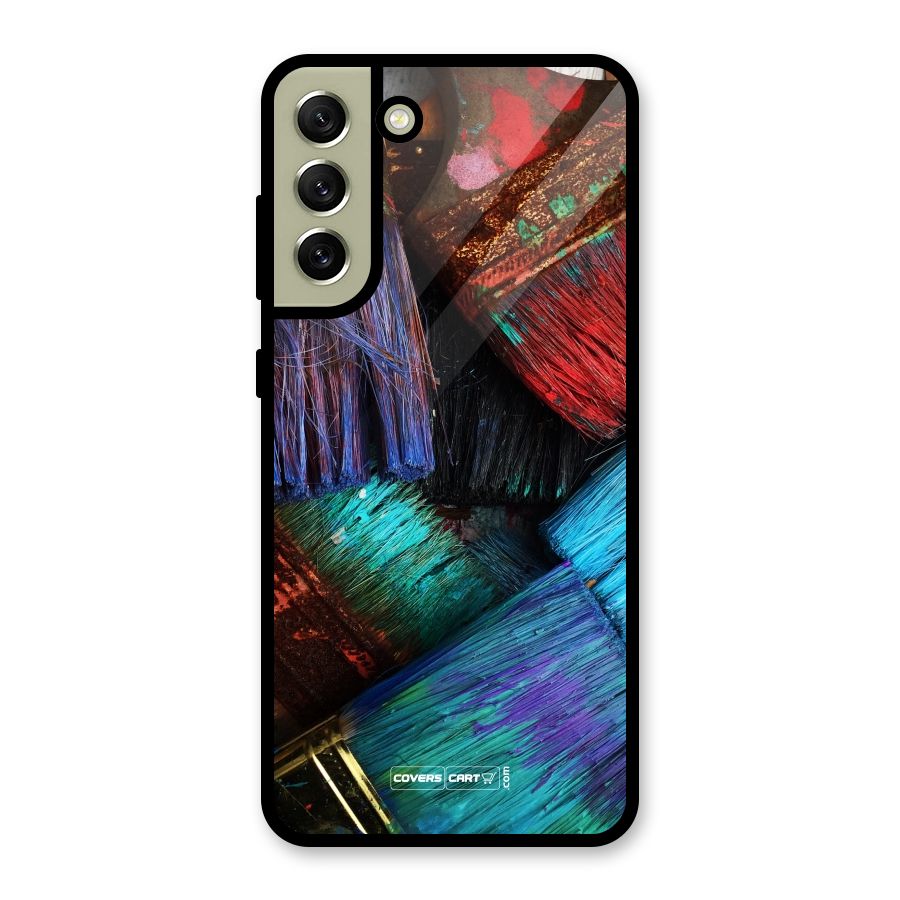 Magic Brushes Glass Back Case for Galaxy S21 FE 5G