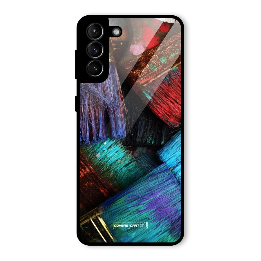 Magic Brushes Glass Back Case for Galaxy S21 Plus