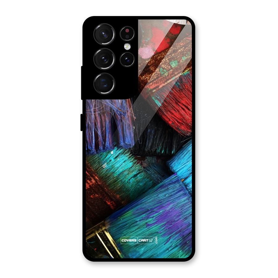 Magic Brushes Glass Back Case for Galaxy S21 Ultra 5G