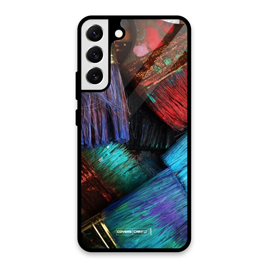 Magic Brushes Glass Back Case for Galaxy S22 Plus 5G