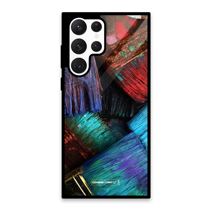Magic Brushes Glass Back Case for Galaxy S22 Ultra 5G