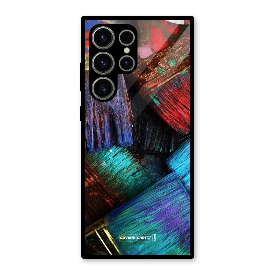 Magic Brushes Glass Back Case for Galaxy S23 Ultra