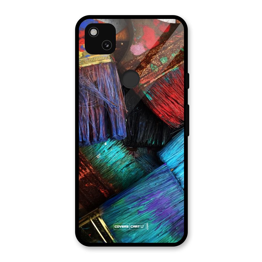 Magic Brushes Glass Back Case for Google Pixel 4a