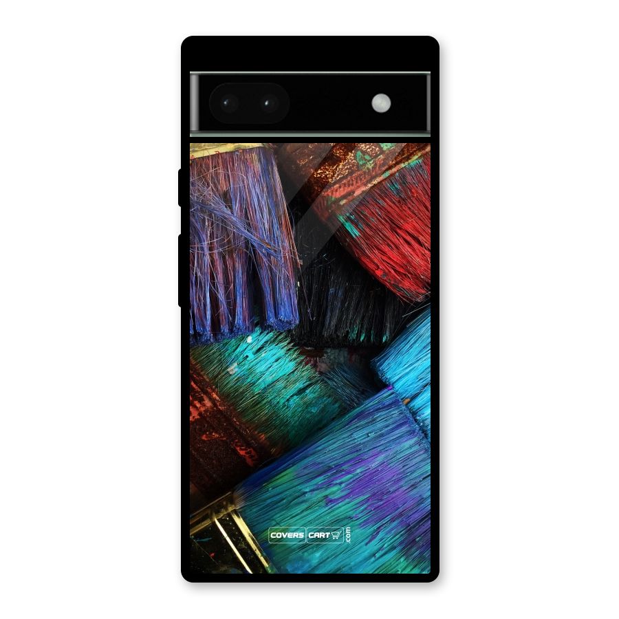 Magic Brushes Glass Back Case for Google Pixel 6a