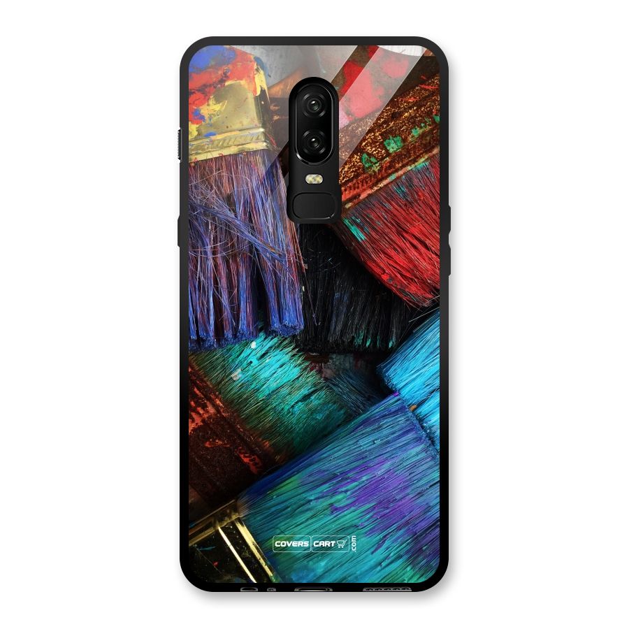 Magic Brushes Glass Back Case for OnePlus 6