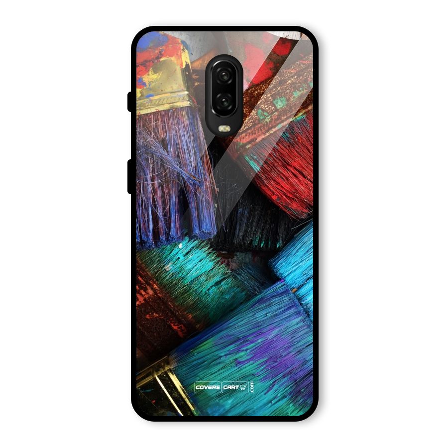 Magic Brushes Glass Back Case for OnePlus 6T