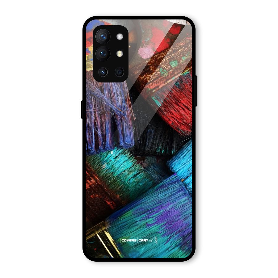 Magic Brushes Glass Back Case for OnePlus 9R