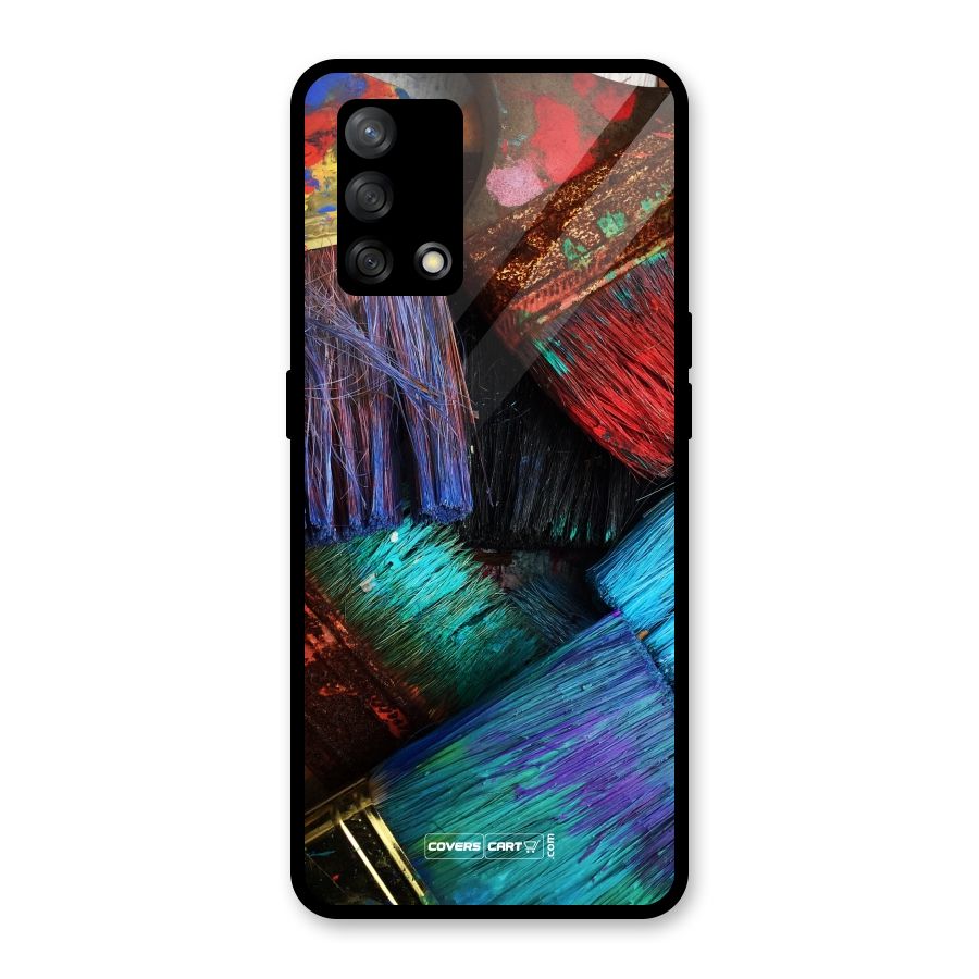 Magic Brushes Glass Back Case for Oppo F19
