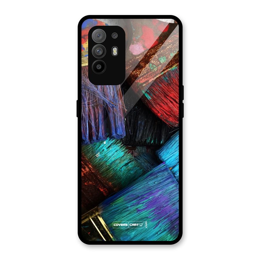 Magic Brushes Glass Back Case for Oppo F19 Pro Plus 5G