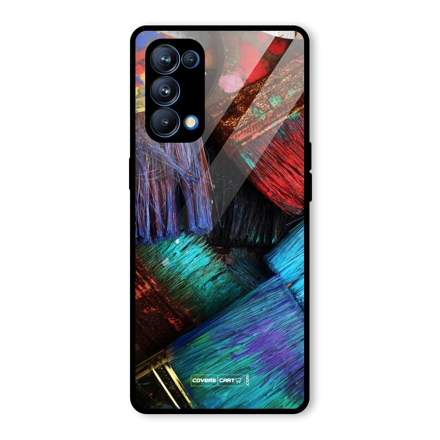 Magic Brushes Glass Back Case for Oppo Reno5 Pro 5G