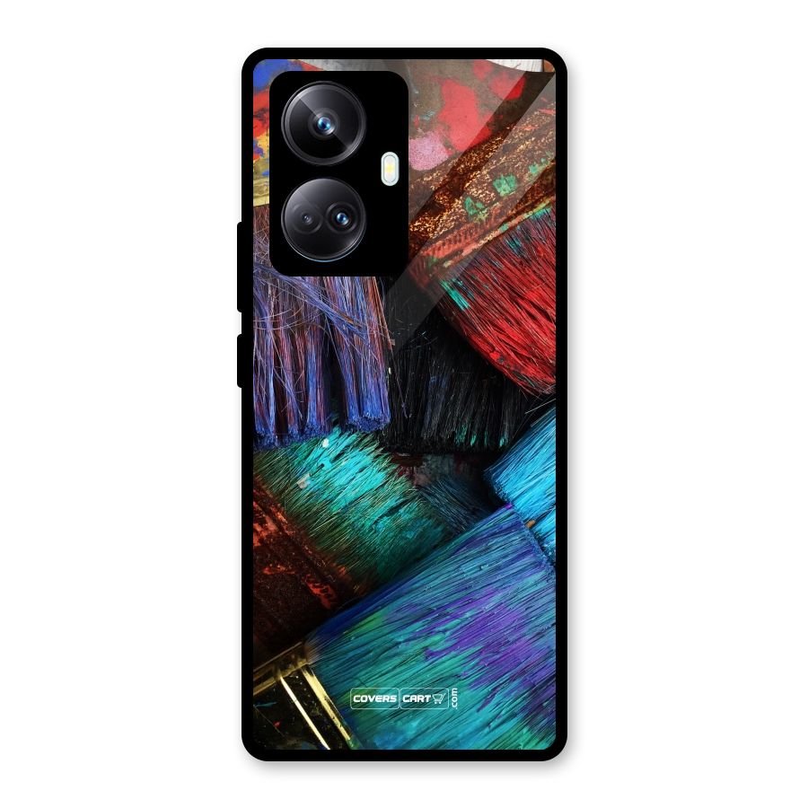 Magic Brushes Glass Back Case for Realme 10 Pro Plus