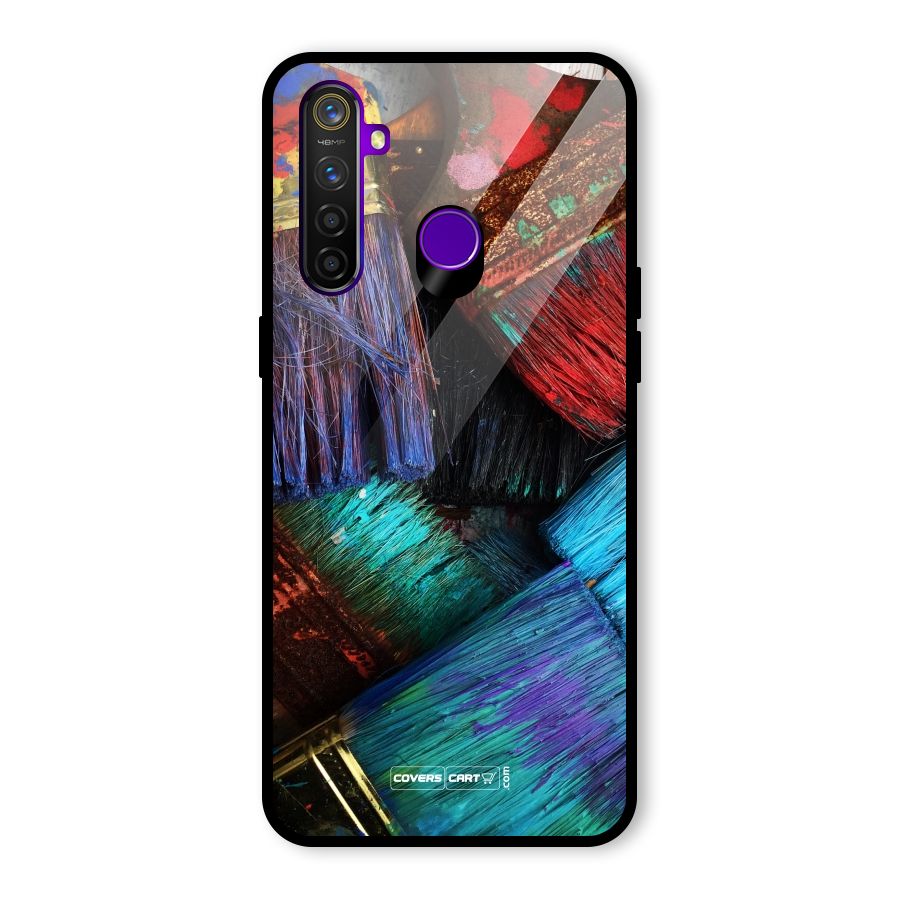 Magic Brushes Glass Back Case for Realme 5 Pro